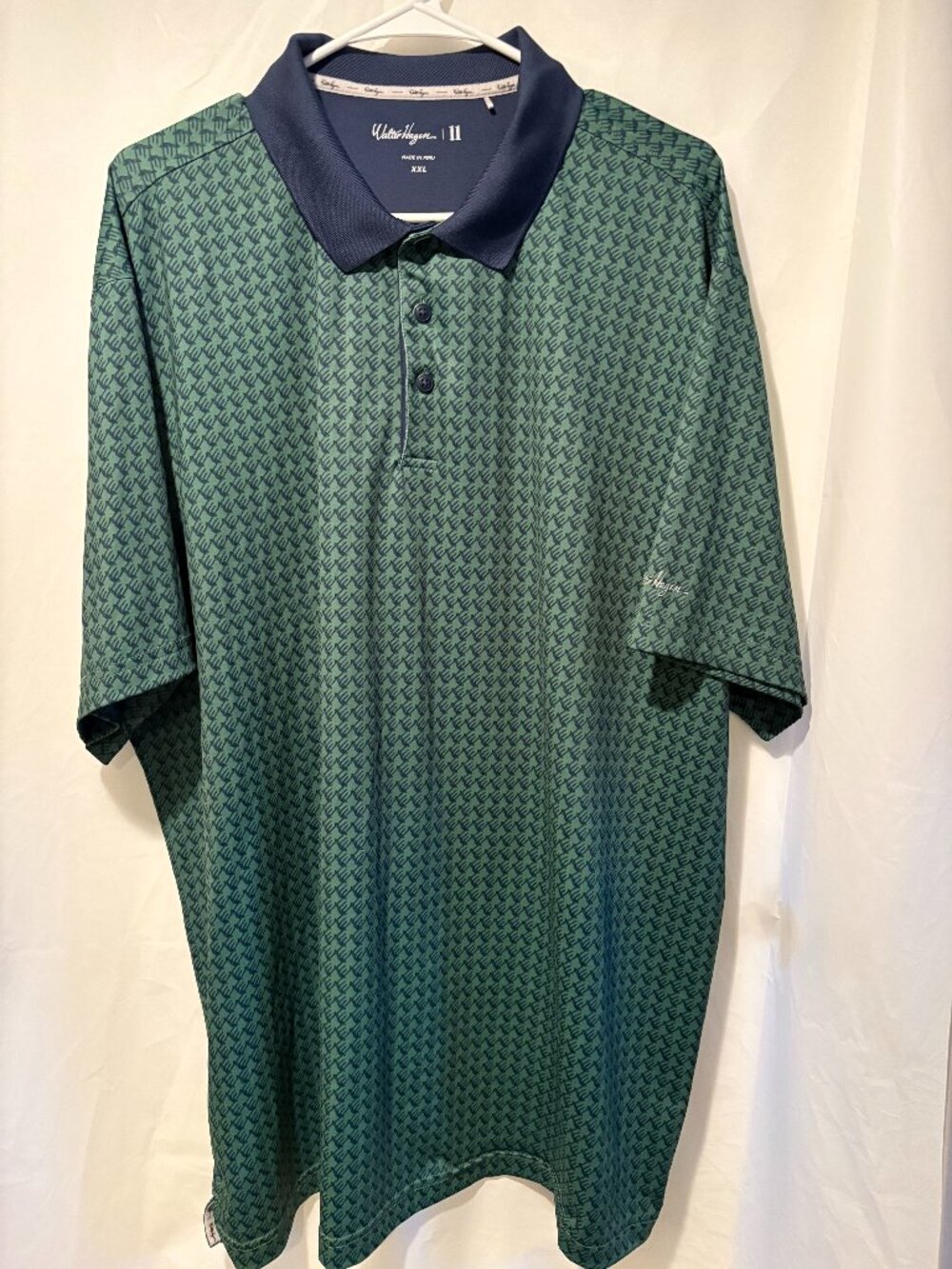 Mens Walter Hagen Size XXL Perfect 11 Novelty Print Golf Polo Shirt
